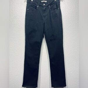 Levi’s Black Classic Fit Straight Leg Jeans - Size 10 (Women’s)